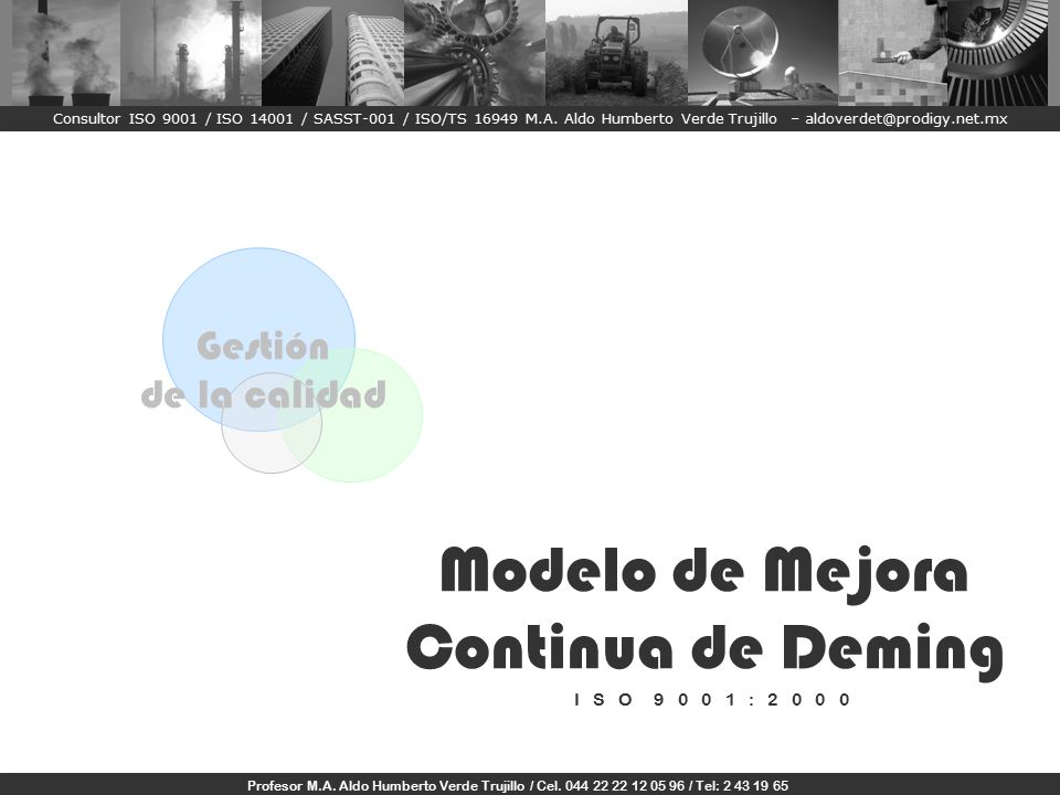Modelo de Mejora Continua de Deming Gestión de la calidad