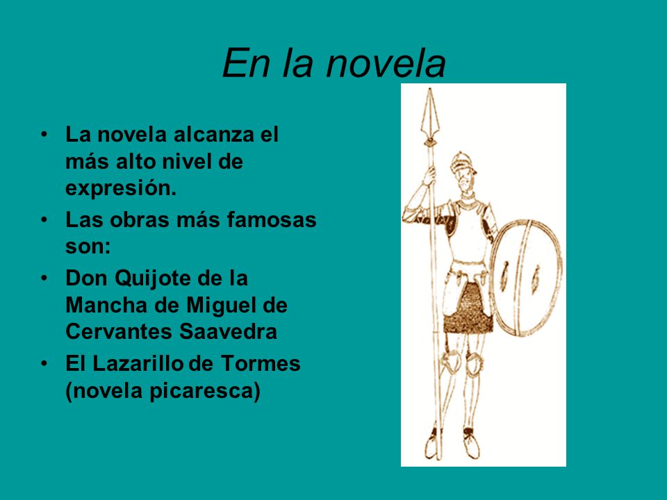 En la novela La novela alcanza el más alto nivel de expresión.