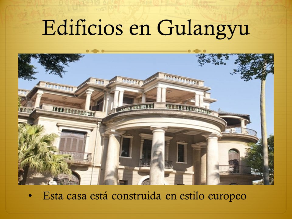 Edificios en Gulangyu Esta casa está construida en estilo europeo