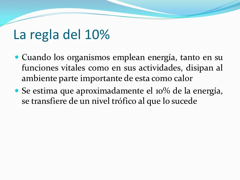 La regla del 10%