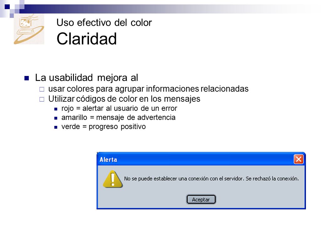 Uso efectivo del color Claridad