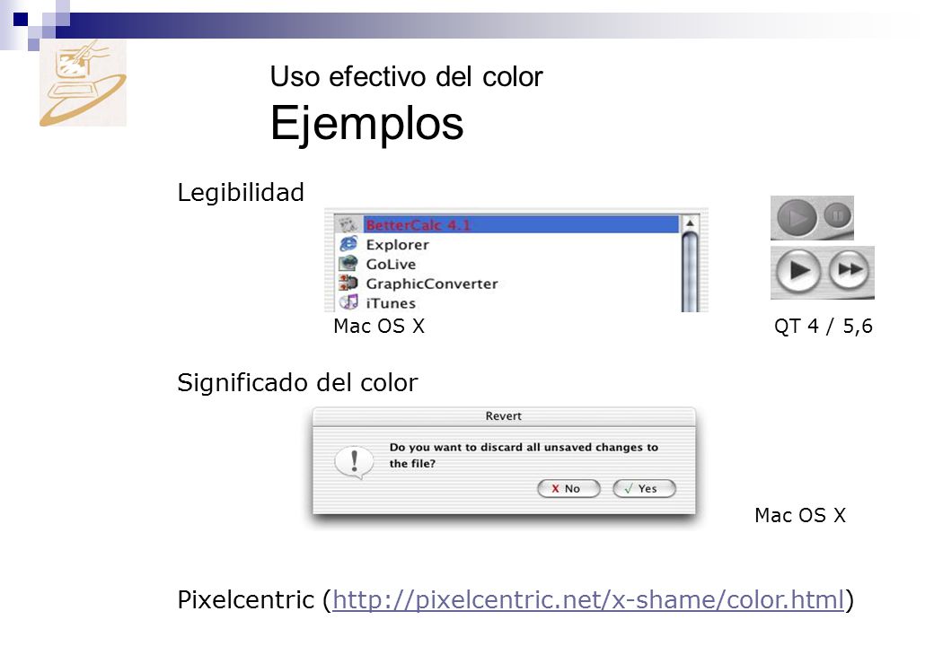 Uso efectivo del color Ejemplos