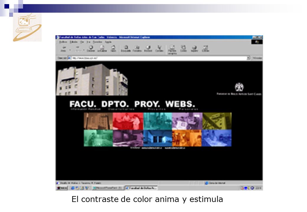 El contraste de color anima y estimula