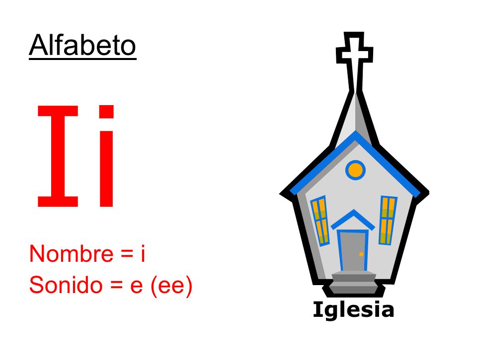 Alfabeto Ii Nombre = i Sonido = e (ee) Iglesia