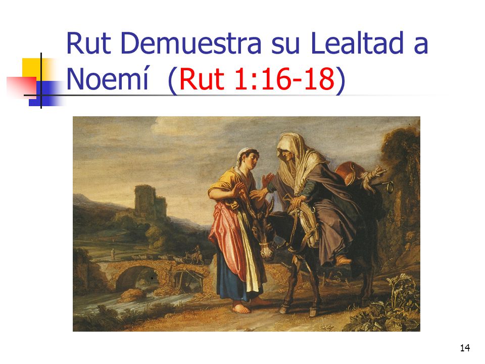 Rut Demuestra su Lealtad a Noemí (Rut 1:16-18)