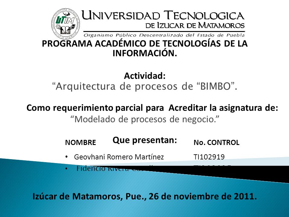 Izúcar de Matamoros, Pue., 26 de noviembre de 2011.