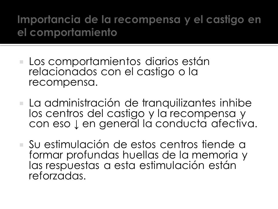 Importancia de la recompensa y el castigo en el comportamiento