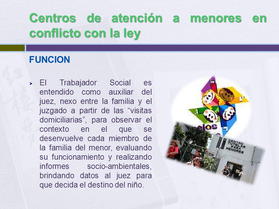 Centros de atención a menores en conflicto con la ley