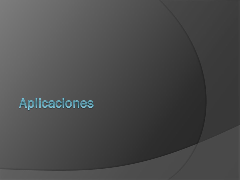 Aplicaciones