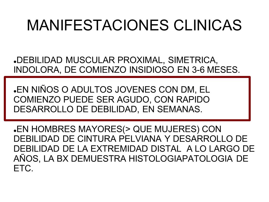 MANIFESTACIONES CLINICAS