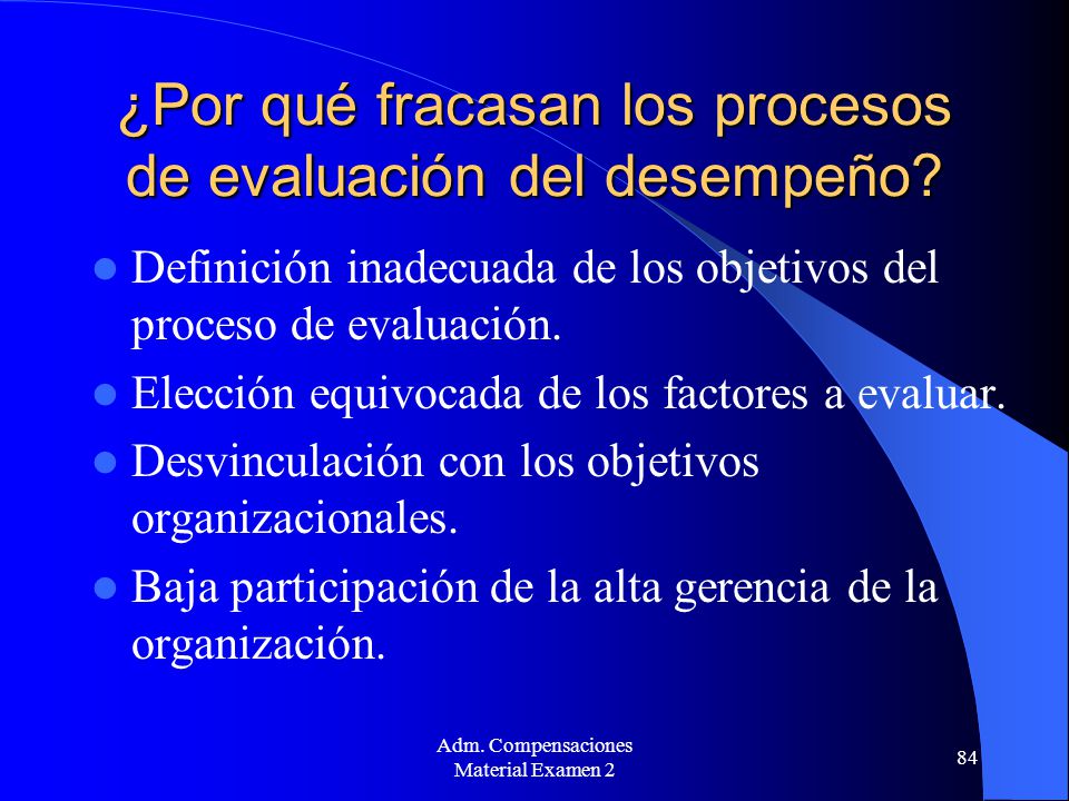 ¿Por qué fracasan los procesos de evaluación del desempeño