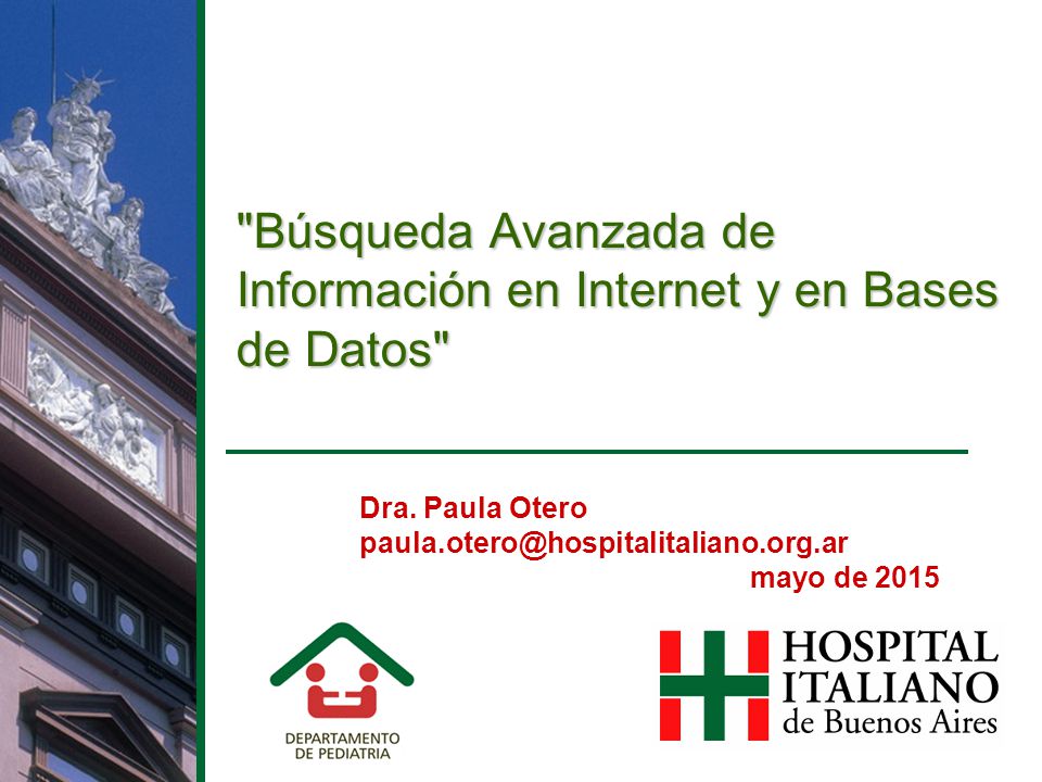 Búsqueda Avanzada de Información en Internet y en Bases de Datos
