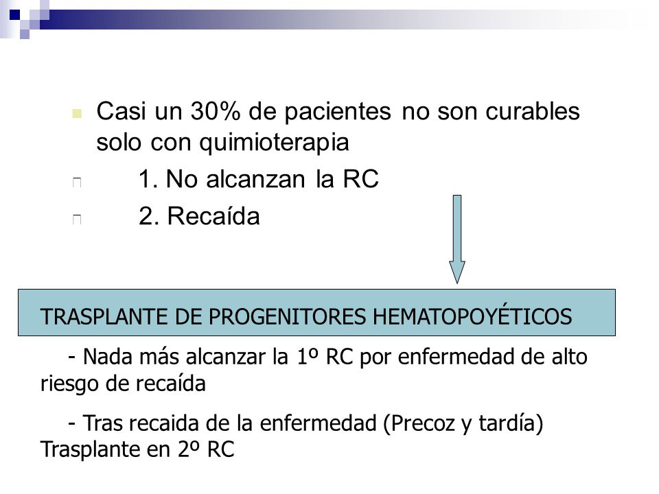 Casi un 30% de pacientes no son curables solo con quimioterapia