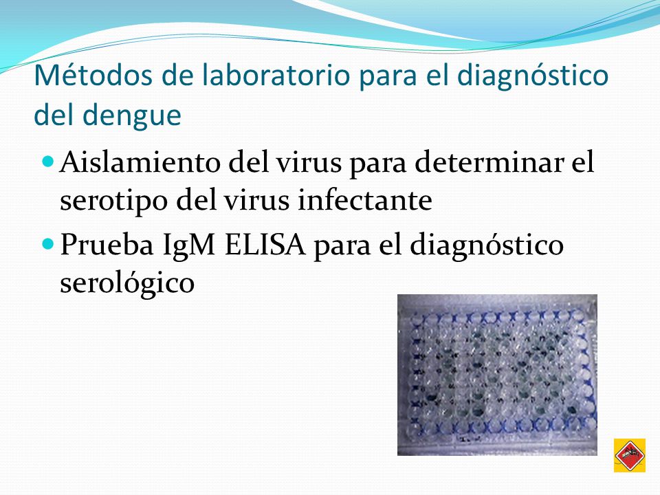 Métodos de laboratorio para el diagnóstico del dengue