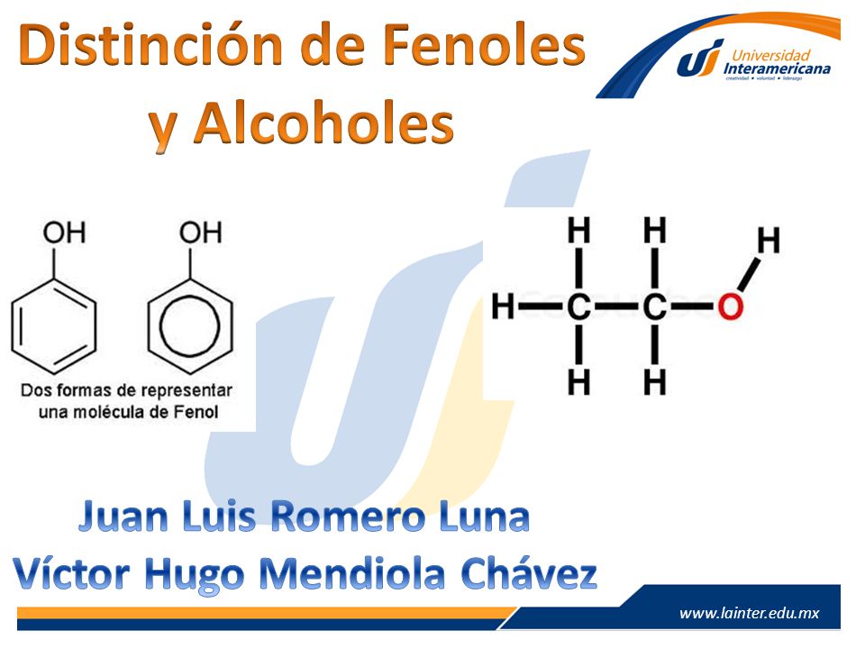 Distinción de Fenoles y Alcoholes Víctor Hugo Mendiola Chávez