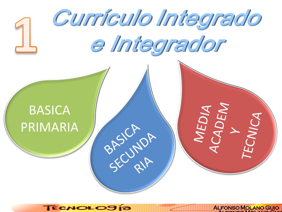 1 Currículo Integrado e Integrador MEDIA ACADEM Y TECNICA