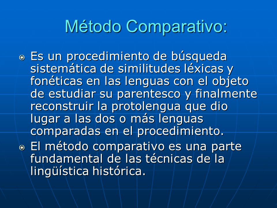Método Comparativo: