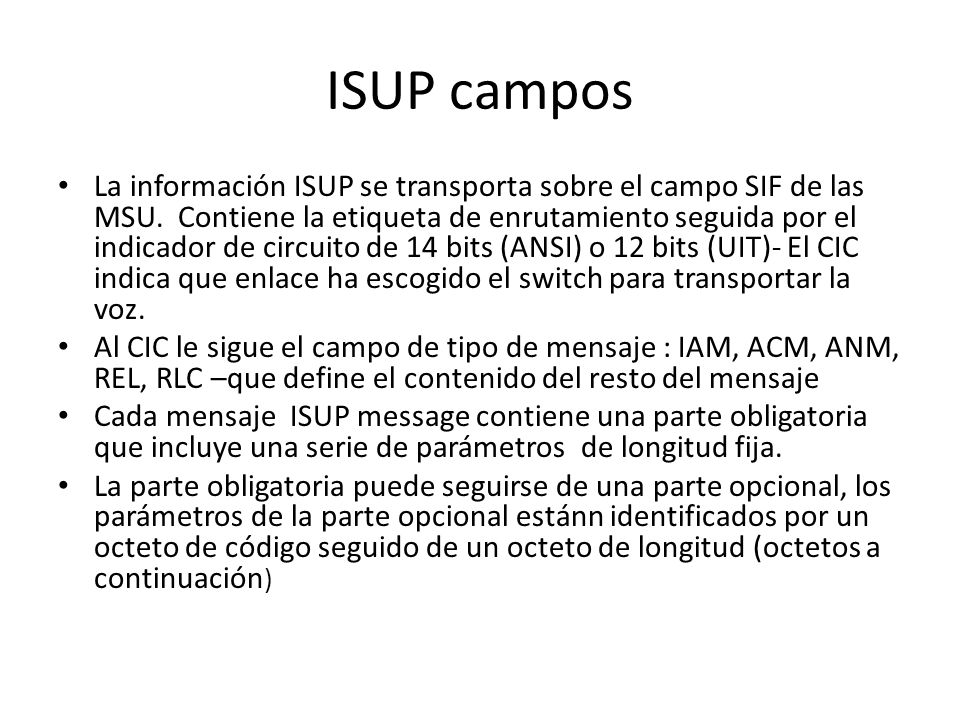 ISUP campos