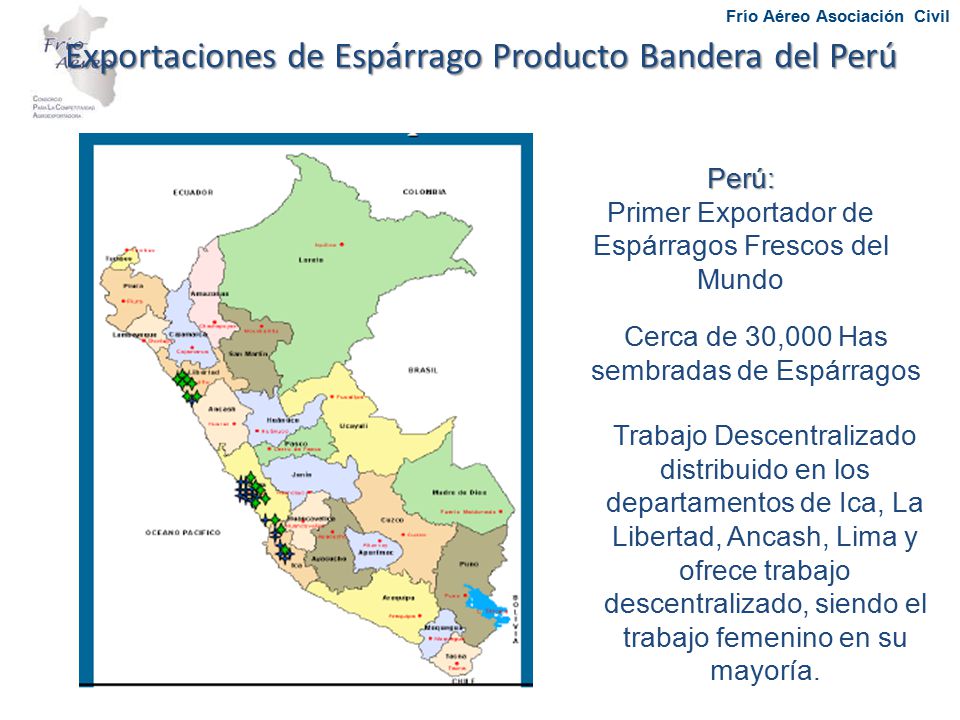 Exportaciones de Espárrago Producto Bandera del Perú
