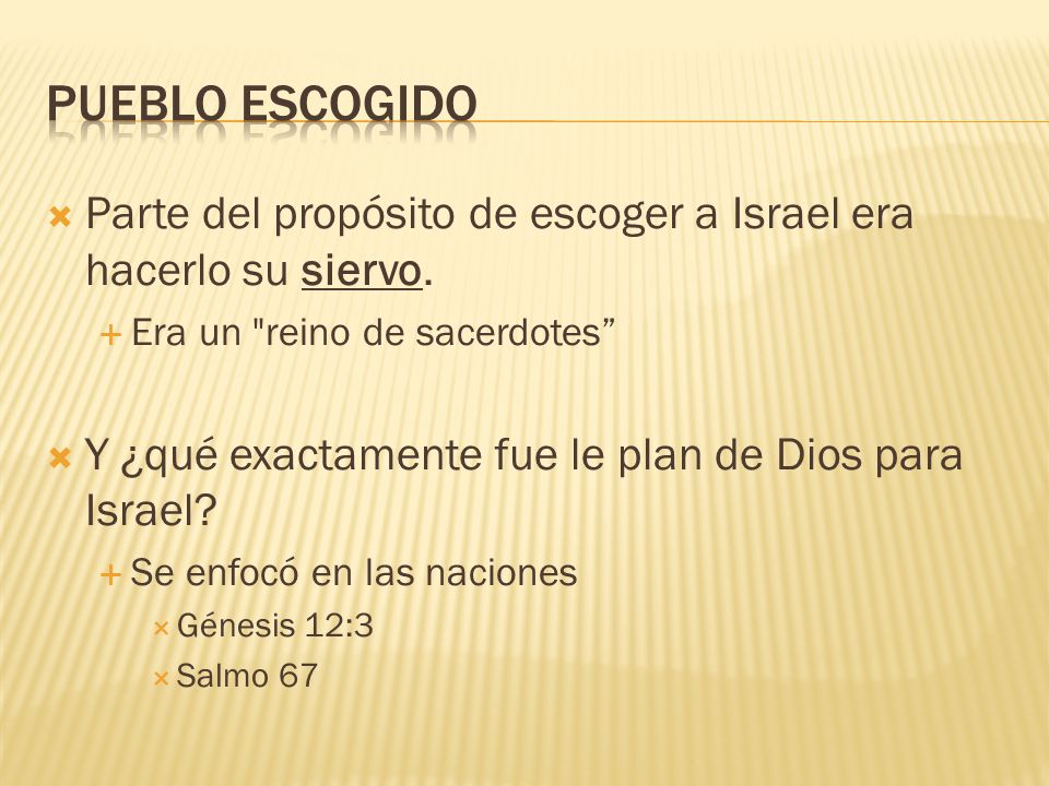 La Iglesia Israel Y El Pueblo De Dios Ppt Descargar