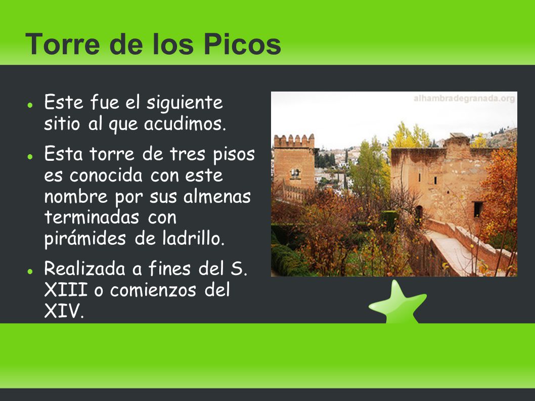 Torre de los Picos Este fue el siguiente sitio al que acudimos.