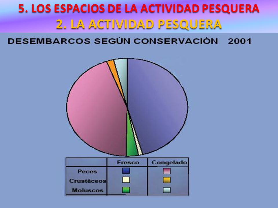 5. LOS ESPACIOS DE LA ACTIVIDAD PESQUERA 2. LA ACTIVIDAD PESQUERA