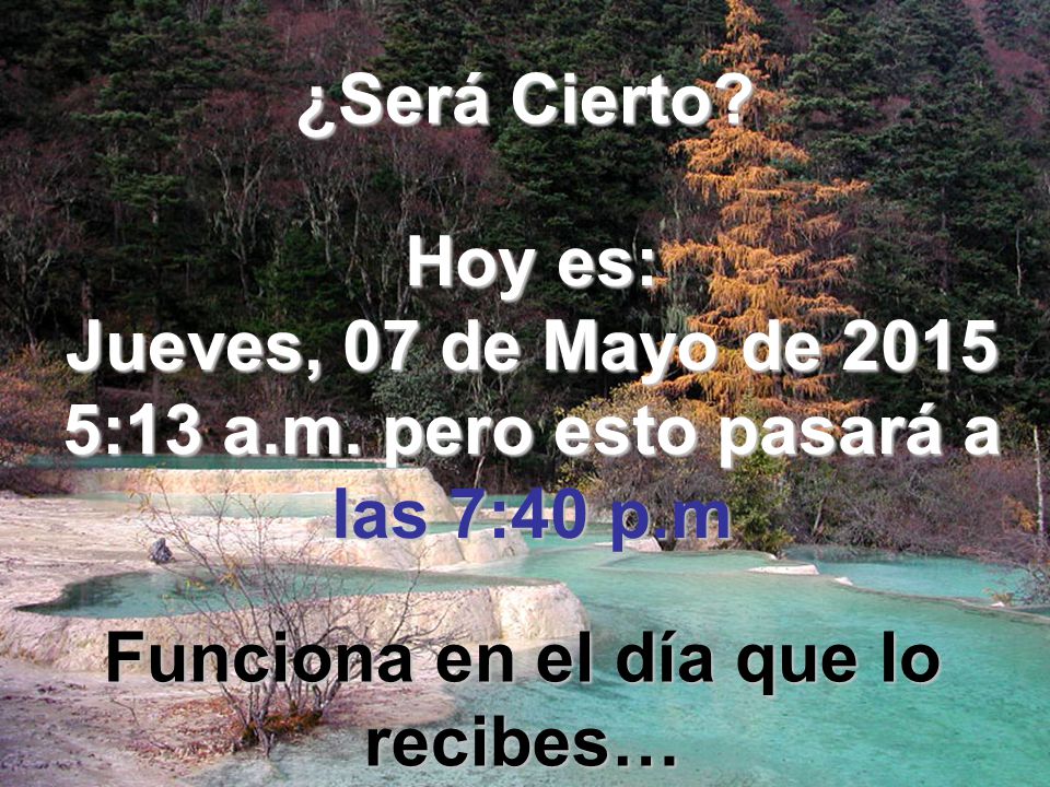 sábado, 15 de abril de :13 a.m. pero esto pasará a las 7:40 p.m