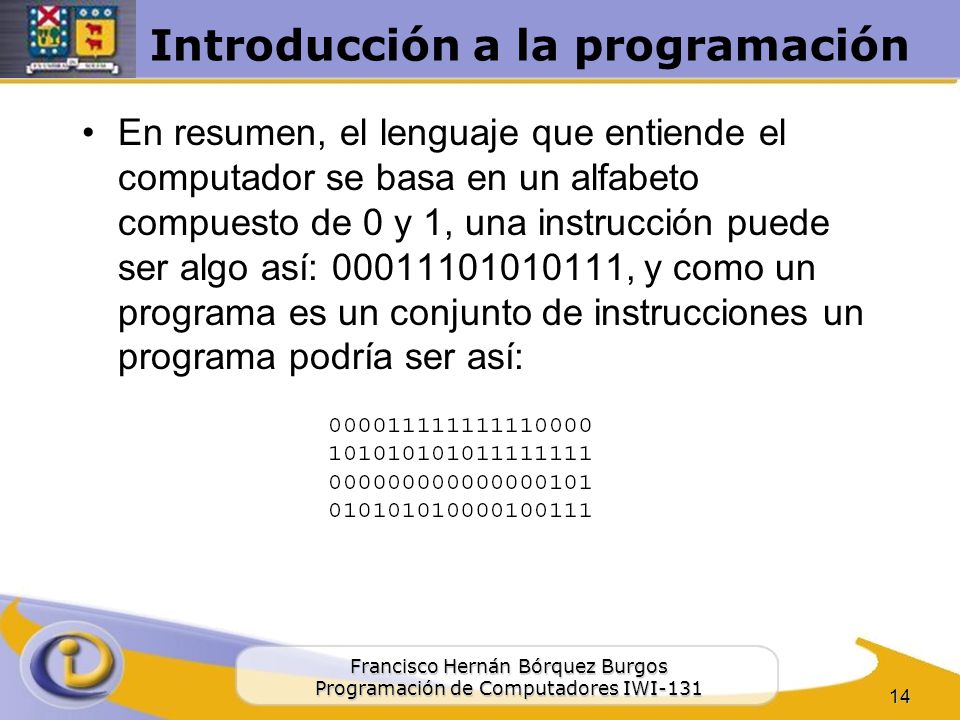 Introducción a la programación