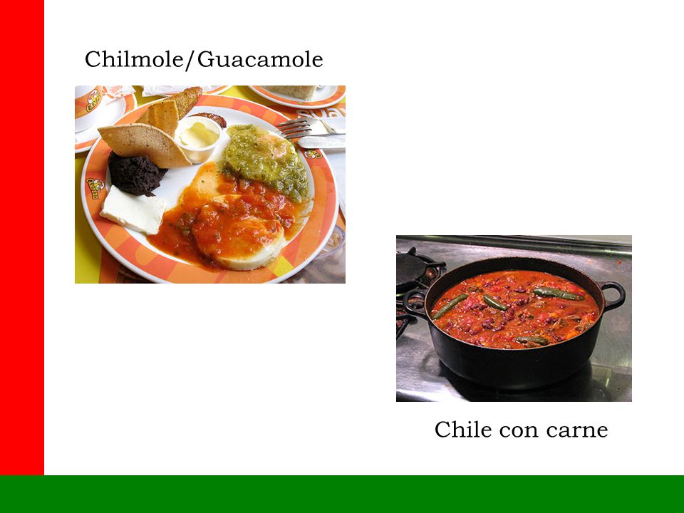 Chilmole/Guacamole Chile con carne