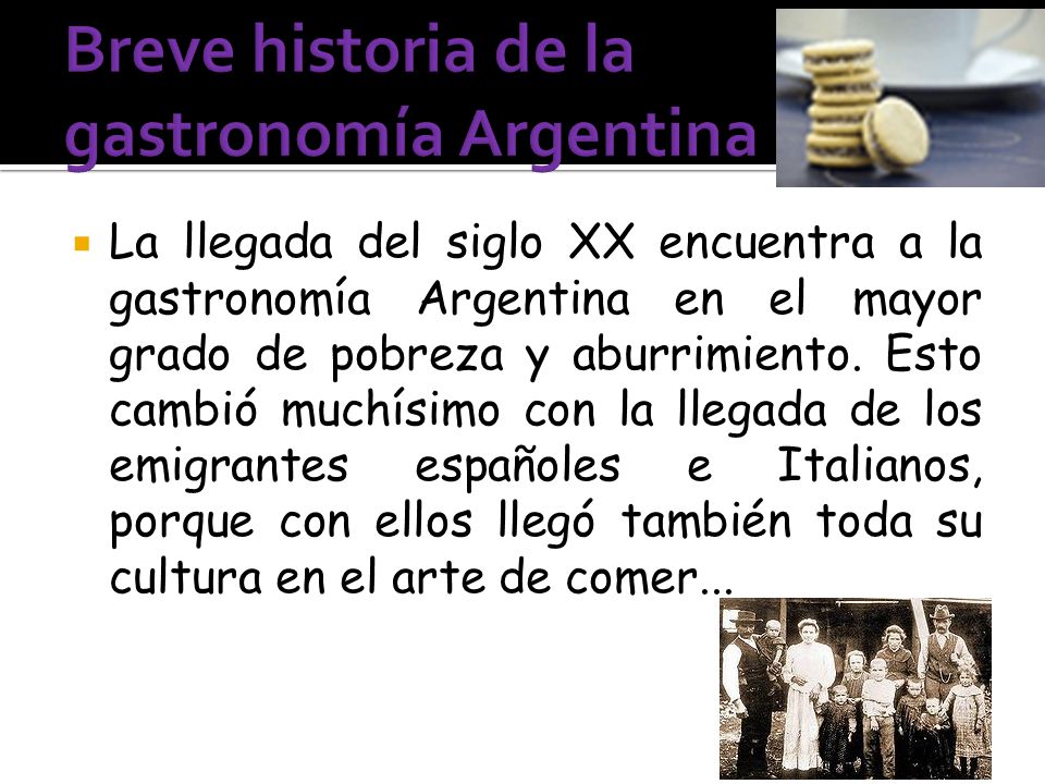 Breve historia de la gastronomía Argentina