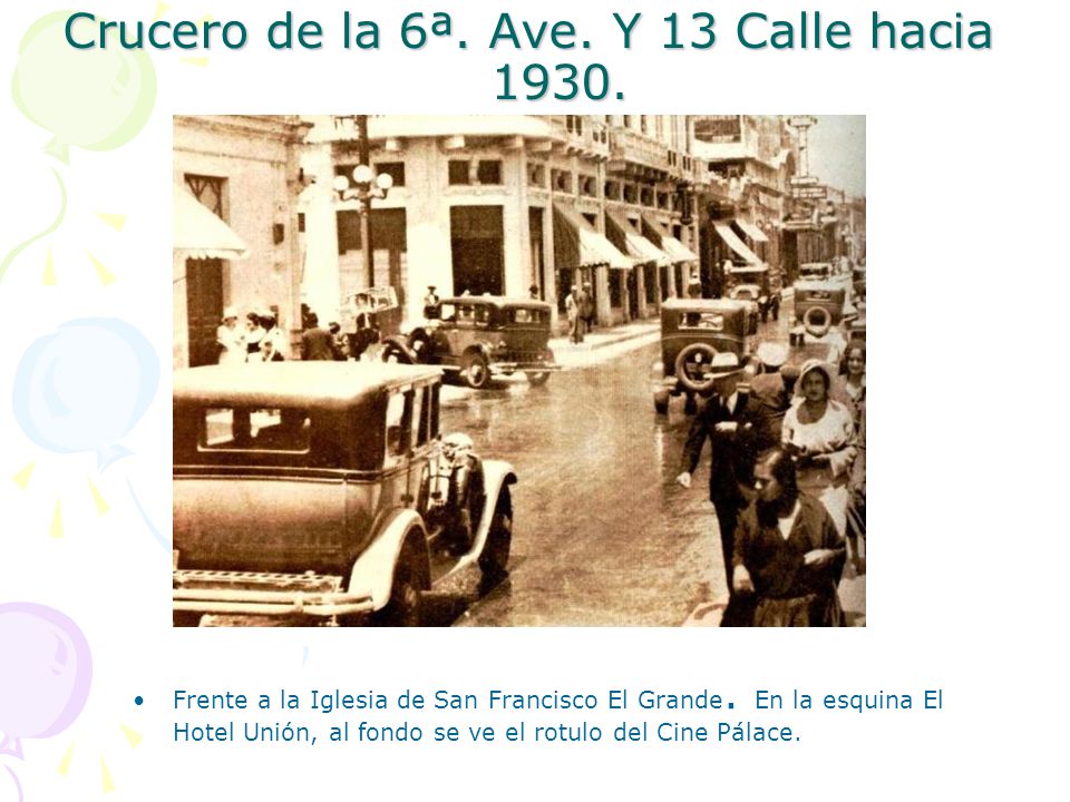 Crucero de la 6ª. Ave. Y 13 Calle hacia 1930.