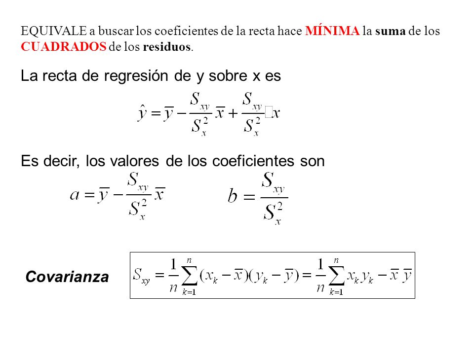 LA RECTA DE REGRESIÓN CONTENIDOS: - ppt video online descargar