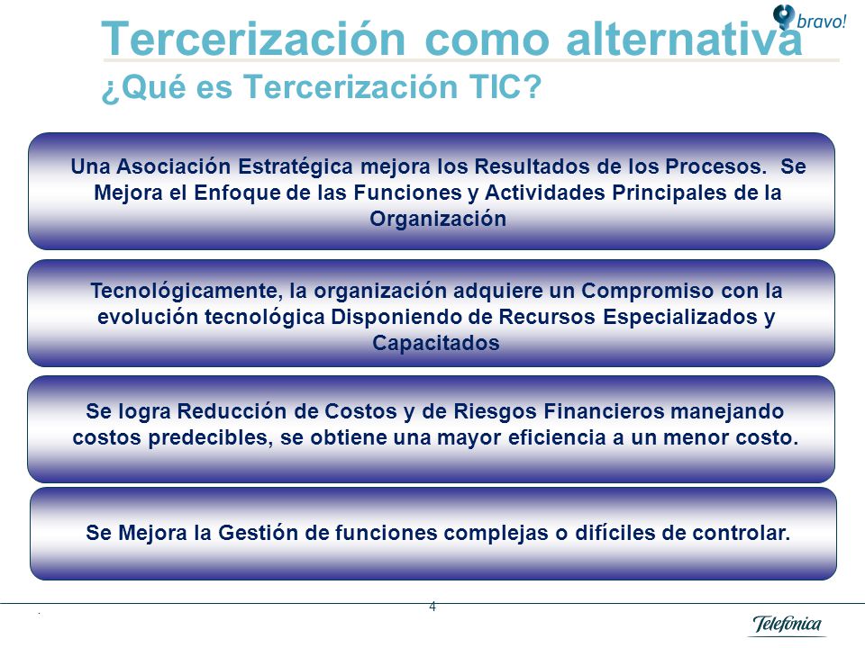 Tercerización como alternativa Razones por las cuales las empresas o las entidades del Estado tercerizan