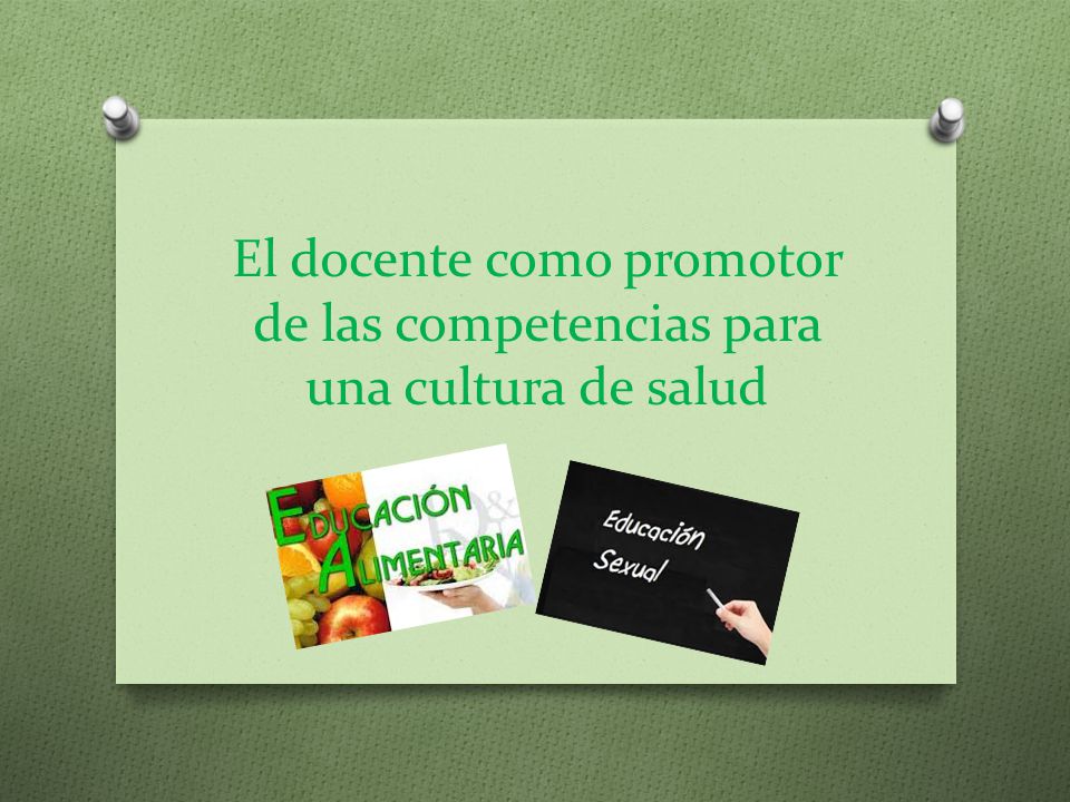 El docente como promotor de las competencias para una cultura de salud