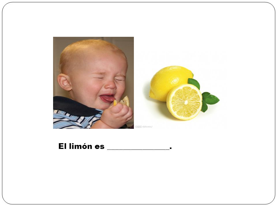 El limón es ________________.