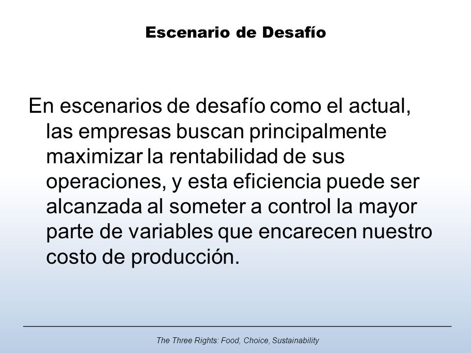 Escenario de Desafío