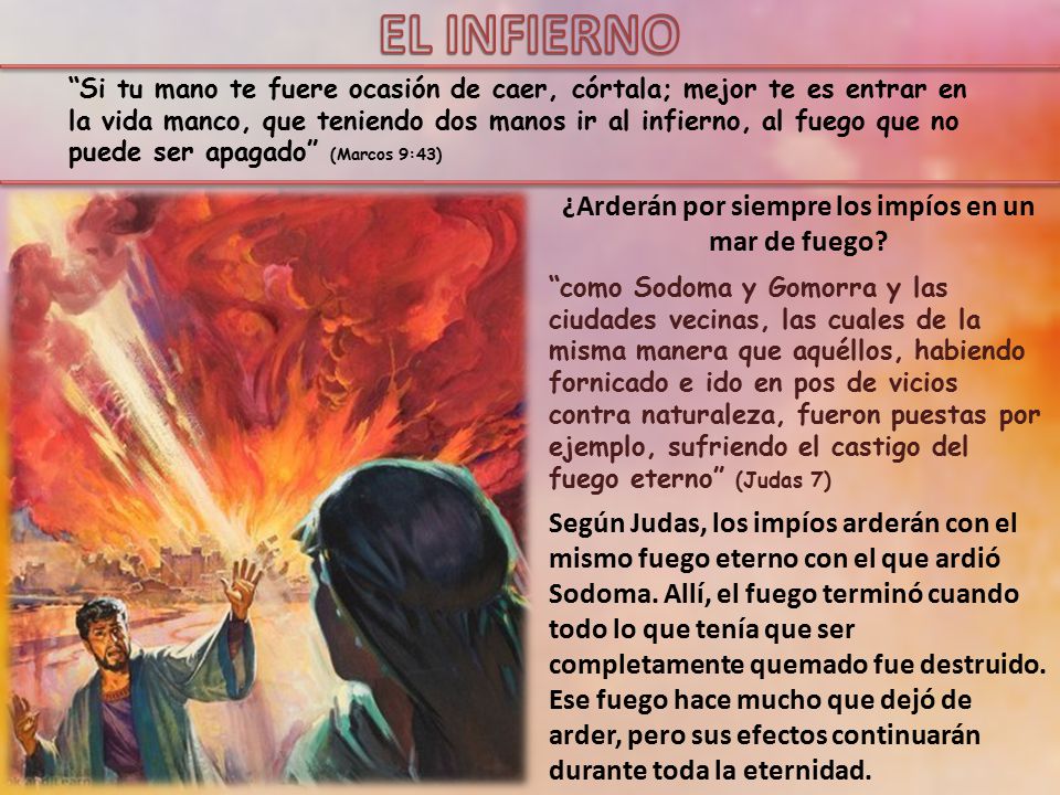 ¿Arderán por siempre los impíos en un mar de fuego