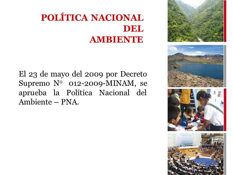 POLÍTICA NACIONAL DEL AMBIENTE