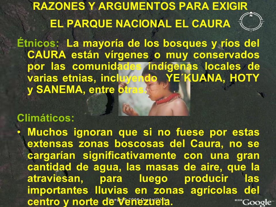 RAZONES Y ARGUMENTOS PARA EXIGIR EL PARQUE NACIONAL EL CAURA