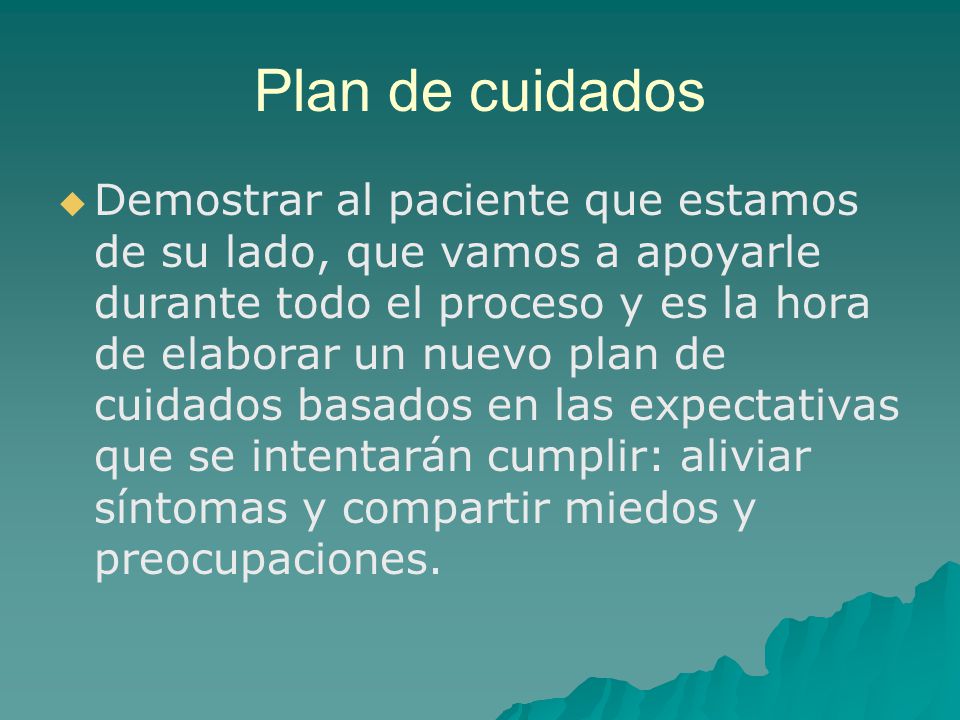 Plan de cuidados