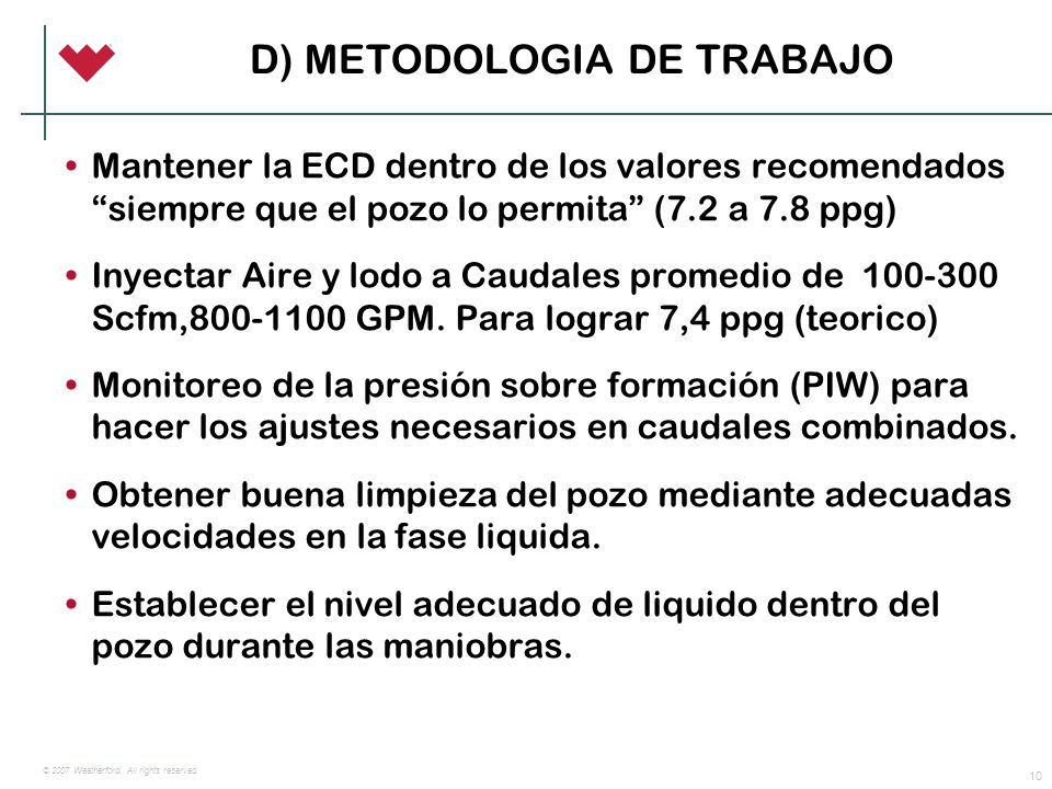 SECUENCIA OPERATIVA Perfora convencional (Lodo 3900 DZD 8,6 ppg) desde Zapato de 20 en 383 m.b.b.p.