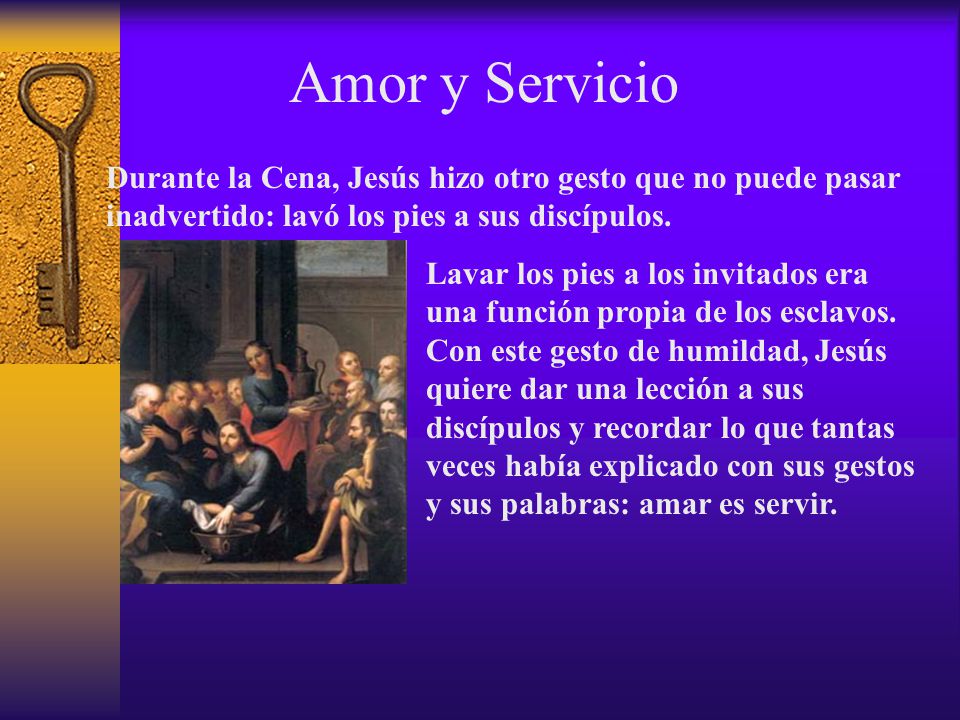 Amor y Servicio Durante la Cena, Jesús hizo otro gesto que no puede pasar inadvertido: lavó los pies a sus discípulos.