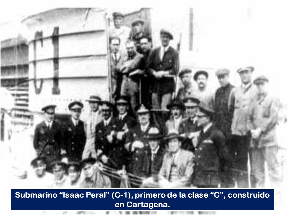 Submarino Isaac Peral (C-1), primero de la clase C , construido en Cartagena.