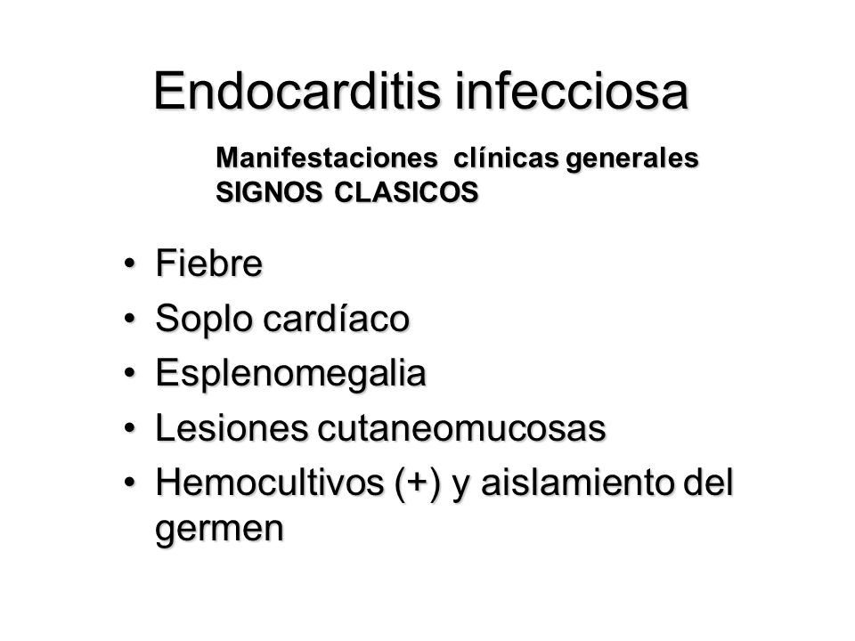 Endocarditis infecciosa