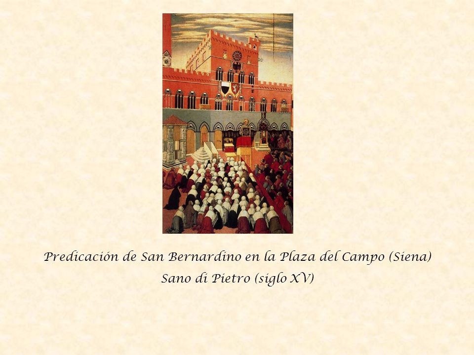 Predicación de San Bernardino en la Plaza del Campo (Siena)