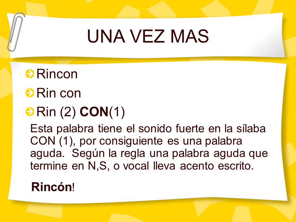 UNA VEZ MAS Rincon Rin con Rin (2) CON(1) Rincón!