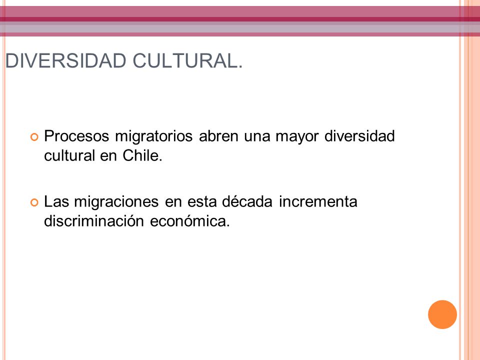 DIVERSIDAD CULTURAL. Procesos migratorios abren una mayor diversidad cultural en Chile.