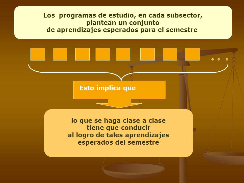 Los programas de estudio, en cada subsector, plantean un conjunto