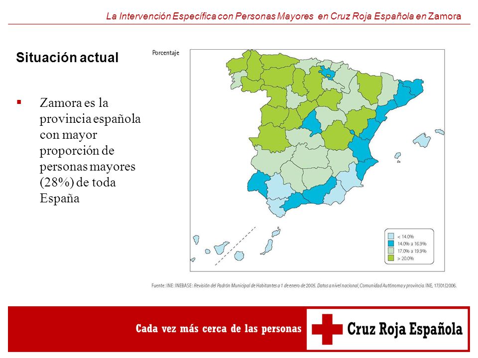 La Intervención Específica con Personas Mayores en Cruz Roja Española en Zamora