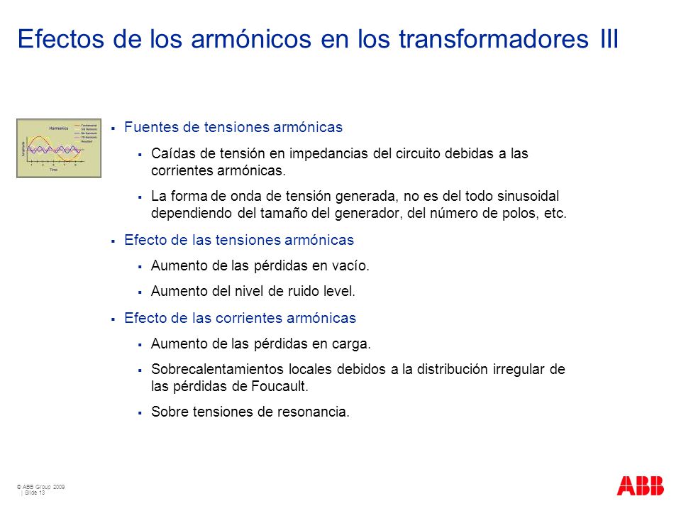 Efectos de los armónicos en los transformadores III